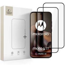 Szkło hartowane Tech-Protect Glass Fit+ 2-Pack na Motorola Moto G67 / G77 - czarne