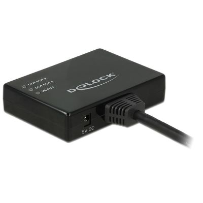 DeLOCK 87700 rozgałęziacz telewizyjny HDMI 2x HDMI