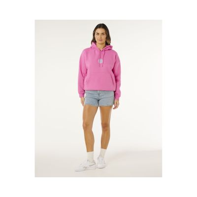 3. Bluza damska RIP CURL Icons Of Surf Heritage Hood różowa