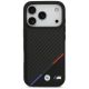 3. Etui BMW M Carbon Tricolor Line MagSafe na iPhone 17 Pro - czarne