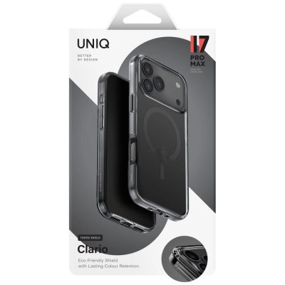 5. Etui UNIQ Clario Magclick Charging na iPhone 17 Pro Max - czarne