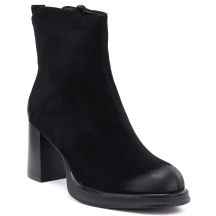 Botki damskie na obcasie i platformie czarne Potocki SZ12844