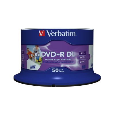 4. Verbatim 43703 płyta DVD 8,5 GB DVD-R DL 50 szt.
