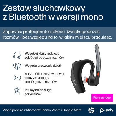 8. Słuchawki Poly Voyager Legend 30 Headset EMEA-INTL English Localization Euro plug Retail Packaging