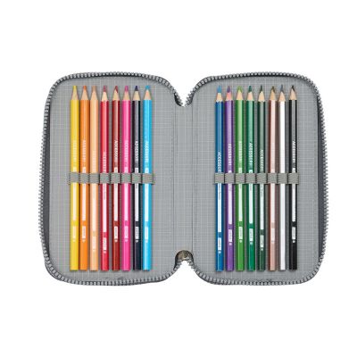 5. Piórnik z wyposażeniem Real Madryt triple filled pencil case 37 pcs 412524857
