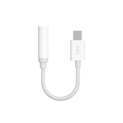 2. Adapter audio Dudao L16C Pro USB-C do mini jack 3.5 mm - biały