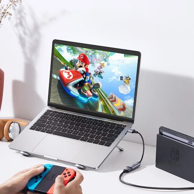 6. Karta przechwytująca Ugreen CM489 40189 HDMI (żeński) - USB-A / USB-C (męski) - szara