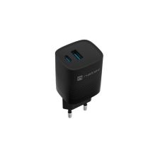 NATEC ŁADOWARKA RIBERA GAN 1X USB-A + 1X USB-C 30W CZARNA NUC-2141