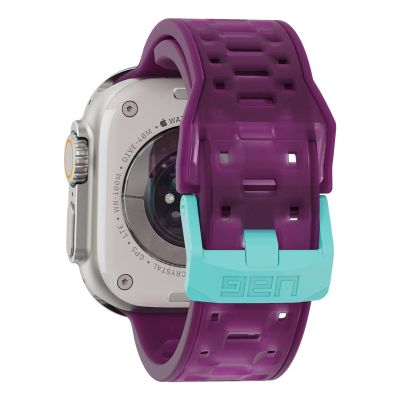 5. UAG Civilian - silikonowy pasek do Apple Watch 44mm-49mm (Apple Watch 4-11, SE 1-3, Ultra 1-3) (deep purple synth / aqua)