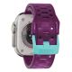 5. UAG Civilian - silikonowy pasek do Apple Watch 44mm-49mm (Apple Watch 4-11, SE 1-3, Ultra 1-3) (deep purple synth / aqua)