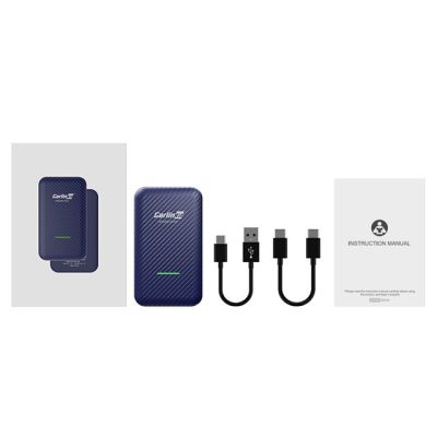5. Adapter CARLINKIT 4.0 Bezprzewodowy Moduł Android Auto & Apple CarPlay niebieski