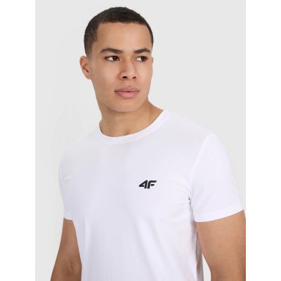5. T-shirt slim gładki męski (2-pack) męski 4F 4FRMM00TTSHM3068-10S