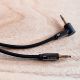 8. Wozinsky kabel AUX kątowy (męski-męski) kabel mini jack 2 m czarny