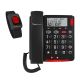 amplicomms BigTel 50 Alarm Plus Telefon analogowy Nazwa i identyfikacja dzwoniącego Ciemny Szary