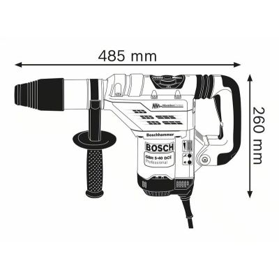 4. Młotowiertarka GBH 5-40 DCE 1150W BOSCH