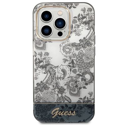 3. Etui Guess Porcelain Collection na iPhone 14 Pro Max - szare