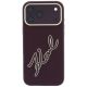 3. Etui Karl Lagerfeld Smooth Big Resin Signature Logo na iPhone 18 Pro Max / 17 Pro Max - burgundowe