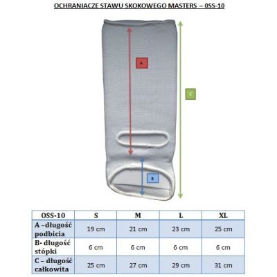 5. Elastyczny ochraniacz stawu skokowego MASTERS OSS-10