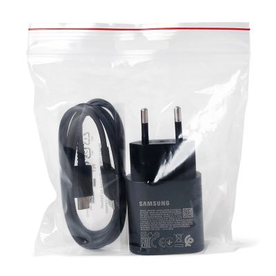 2. Ładowarka sieciowa Samsung 25W EP-TA800EBE USB-C z kablem Samsung EP-DA705BBE USB-C / USB-C opakowanie zastępcze - czarna