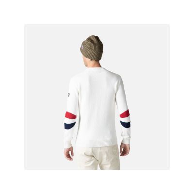 4. Sweter Rossignol Signature Rn Knit biały