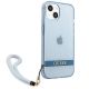 4. Etui Guess Translucent Strap na iPhone 13 - niebieskie