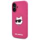 2. Etui Karl Lagerfeld Silicone Choupette Head Print MagSafe na iPhone 16 - fuksja