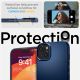 11. Etui Spigen Thin Fit na iPhone 15 Plus - niebieskie