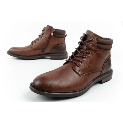8. Wrangler George  buty męskie sztyblety trzewiki eleganckie modne brązowe