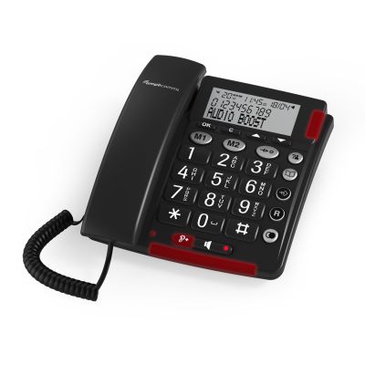2. amplicomms Bigtel 48 Plus Telefon analogowy Nazwa i identyfikacja dzwoniącego Ciemny Szary