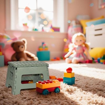 5. STOŁEK TABORET ANTYPOŚLIZGOWY SKŁADANY ZIELONY