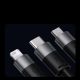 15. Kabel 3w1 USB - micro USB / Lightning / USB C 3.5A 1.2m Baseus StarSpeed - czarny