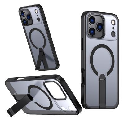 3. Etui Hybrid Armor X na iPhone 17 Pro z podstawką kompatybilne z MagSafe - czarne