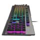 3. GENESIS Rhod 500 RGB klawiatura Gaming USB QWERTY Portugalski Czarny, Srebrny