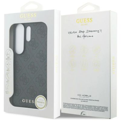7. Etui Guess 4G Classic Logo Charm MagSafe na Samsung Galaxy S26 Ultra - czarne