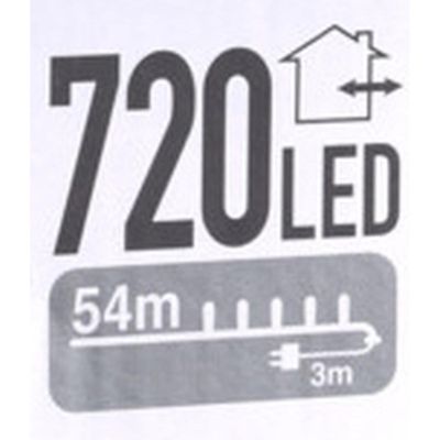 2. LAMPKI CHOINKOWE ŁAŃCUCH ŚWIETLNY 720 LED CIEPŁY BIAŁY