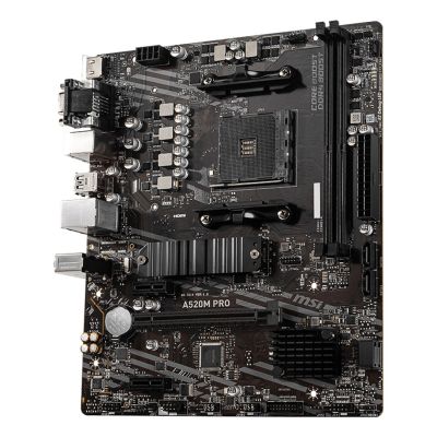 2. MSI A520M PRO Socket AM4 micro ATX