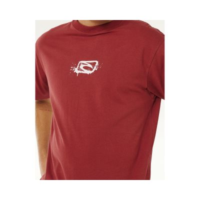 3. Koszulka męska RIP CURL Medina Inner Vision Spray Tee czerwona