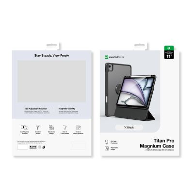 6. Etui AMAZINGTHING Titan Pro Mag Case na iPad Air 11" M3/M4 (2025/2026) - czarne