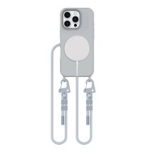 Etui Tech-Protect MagNecklace MagSafe ze smyczą na iPhone 16 Pro - szare