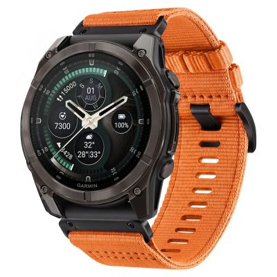 Pasek Tech-Protect Nylon Classic na Garmin Fenix 5X / 5X Plus / 6X / 6X Pro / 7X / 8 / 8 Pro / 9 / 9 Pro (51 mm) - pomarańczowy