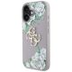 2. Etui Guess Grained Roses Big 4G logo na iPhone 16 - fioletowe