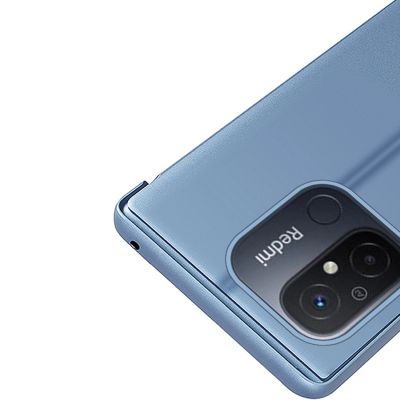 7. Clear View Case etui do Xiaomi Redmi 11A / Poco C55 / Redmi 12C pokrowiec z klapką czarne