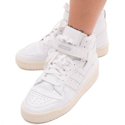 6. Buty sportowe damskie adidas FORUM 84 HIGH SHOES sneakersy za kostkę białe (G58066)