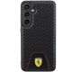 3. Etui Ferrari Carbon Stitched Bottom na Samsung Galaxy S24+ - czarne