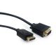 2. Kabel GEMBIRD CCP-DPM-VGAM-6 (D-Sub (VGA) M - DisplayPort M; 1,8m; kolor czarny)