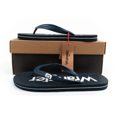 10. Wrangler buty klapki męskie laczki Cole Flipflop granatowe japonki