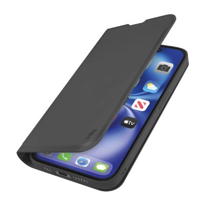 Etui SBS Wallet Smooth na iPhone 16e / 17e z klapką - czarne