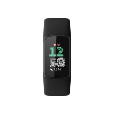 Lokalizator aktywności Fitbit Charge 6 z silikonowym uendelighedsband, obsydian, Bluetooth, NFC, 37.64 g