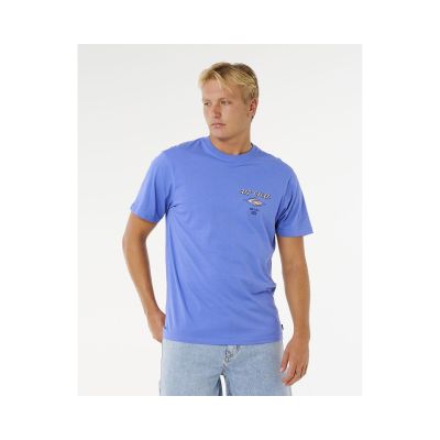 Koszulka męska RIP CURL Fade Out Icon Tee niebieska