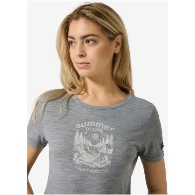 3. Koszulka damska SUPER.NATURAL W Summer Break Tee szara